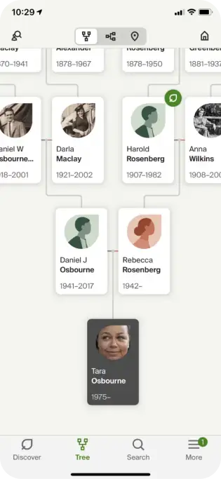 Ancestry mobile app preview